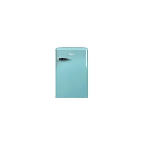 Amica KS 15612 T, Retro Kühlschrank mit Gefrierfach, 88 cm,ice blue