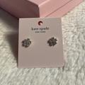 Kate Spade Jewelry | Kate Spade Flower Stud Earrings | Color: Gray | Size: Os