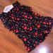 J. Crew Dresses | J Crew Flower Dress With Flounce Trim And Sleeves | Color: Black/Red | Size: Xl