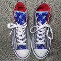 Converse Shoes | Euc Converse Rare Flag Bars And Stars Chuck Taylor Hi Ctas 642833f | Color: Blue/Red | Size: 5g