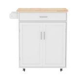 Red Barrel Studio® Simple & Stylish Ideal Kitchen Cart w/ Storage Drawers, Cupboards | 36.02 H x 32.87 W x 17.71 D in | Wayfair