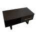 Latitude Run® Lloyd Coffee Table w/ Silver Handles Wood in Black | 18 H x 48 W x 24 D in | Wayfair 88CA027619D445F4A03B41BF5F8A02F6