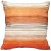 Latitude Run® Sedona Stripes Green Throw Pillow 17X17 Polyester/Polyfill/Cotton in Orange | 20 H x 20 W x 5 D in | Wayfair