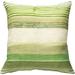 Latitude Run® Sedona Stripes Throw Pillow 17X17 Polyester/Polyfill/Cotton in Green | 20 H x 20 W x 5 D in | Wayfair