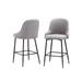 Wade Logan® Aldwych 26" Counter Stool Velvet, Metal in Gray | 21 W x 19 D in | Wayfair 3BFF72DA2B9843CF9F3556B13F69E27D