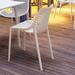 AllModern Farrah Stacking Patio Dining Chair Plastic/Resin in White | 32.3 H x 19.7 W x 23.6 D in | Wayfair 7AF036ADAE344F759E662DF938C78A83