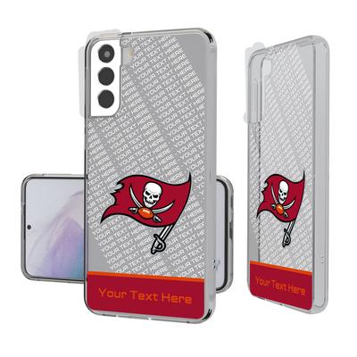 Tampa Bay Buccaneers Personalized Endzone Plus Design Galaxy Clear Phone Case