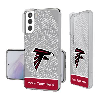 Atlanta Falcons Personalized Endzone Plus Design Galaxy Clear Phone Case