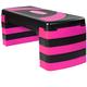 Ajx Gym Exercise Aerobic Stepper Height Adjustable Non Slip Rubber Step Platform Exercise Workout Step Equipment Home Gym Accessories For Women And Men (Pink/Black)