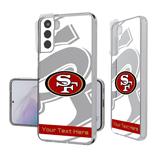 San Francisco 49ers Personalized Tilt Design Galaxy Clear Case