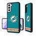 Miami Dolphins Personalized Stripe Design Galaxy Bump Case