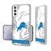 Detroit Lions Personalized Tilt Design Galaxy Clear Case