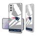New England Patriots Personalized Tilt Design Galaxy Clear Case