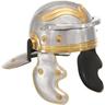 Casque de soldat romain antique pour gn Argenté Acier Vidaxl