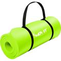 Movit® Tapis de Yoga - 190 x 60 cm, 15 mm d'Épaisseur, Antidérapant, Mousse NBR, Vert Clair - Tapis