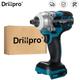 Drillpro - 2 en 1 Boulonneuse à chocs Clé à Chocs 18V 1/2 520N.M sans fil brushless (sans batterie)