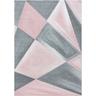 Pastel - Tapis Couleur pastel (Rose et Gris - 160x230cm)