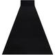 Tapis de couloir antidérapant rumba couleur unique noir 60 cm black 60x120 cm