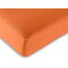Drap housse 57 fils/cm² - 140 x 190 cm - Orange - Orange
