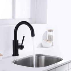 Faustina - Robinet Salle Bain, Robinet Lavabo Pivotant à 360°, Mitigeur Lavabo à Bec Haut, Robinet