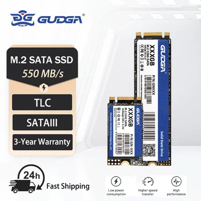 GUDGA-Disque dur interne SSD M2 SATA NGFF SATA III 64 Go 128 Go 2242 2280 pour ordinateur de