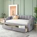 Nestfair Twin Size Upholstered Daybed with Drawers