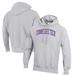 Men's Champion Heathered Gray Tennessee Tech Golden Eagles Reverse Weave Fleece Pullover Hoodie