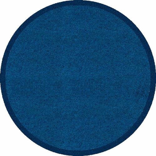 Fußmatte rund blau Matte Teppichmatte Teppich waschbar Schmutzmatte ø 95 cm
