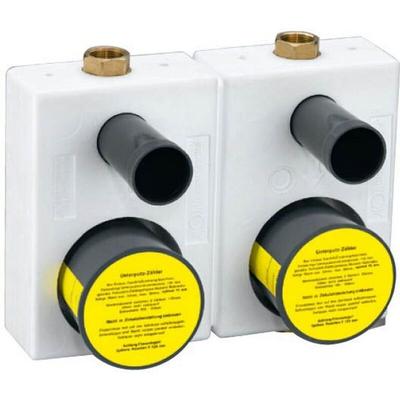 Wasser Gerate - Montageblock-Duo für Wasserzähler Koax 2' Rotguss Image
