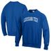 Men's Champion Royal Louisiana Tech Bulldogs Reverse Weave Fleece Crewneck Sweatshirt