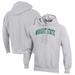 Men's Champion Heathered Gray Wright State Raiders Reverse Weave Fleece Pullover Hoodie