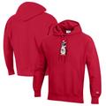 Men's Champion Red Youngstown State Penguins Reverse Weave Fleece Pullover Hoodie