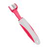 'Denta-Clean' Pink Dual-Sided Action Bristle Pet Toothbrush, 6.69 IN, Pink / White
