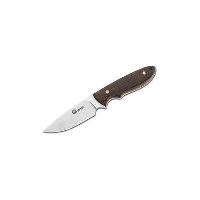 Boker USA Arbolito Pine Creek Wood Knife Guayacan Ebony Wood Handle w/ Sheath 02BA701G