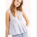 Free People Tops | Free People Top | Color: Blue/White | Size: M
