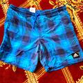 Adidas Swim | Adidas Blue Plaid Boys Swim Trunks | Color: Blue | Size: Mb