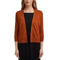 ESPRIT Women's Offene Ajour-Detail Cardigan Sweater, Caramel, S