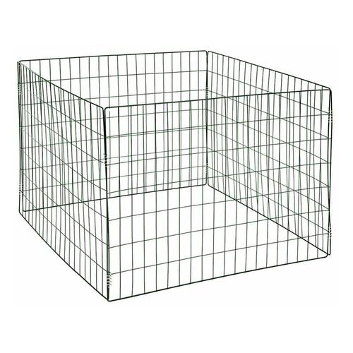 Metall Komposter Gartenkomposter 90x90x70 cm Drahtkomposter Metallgitter grün