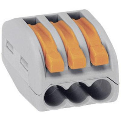 Wago - 222-413-50 222 Verbindungsklemme flexibel: 0.08-4 mm² starr: 0.08-2.5 mm² Polzahl: 3 50 St. Image