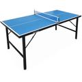 Sweeek - indoor Mini-Tischtennisplatte 150x75cm + Zubehör - Blau