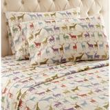 Micro Flannel® Buck Deer Print Sheet Set by Shavel Home Products in Flannel (Size FULL)