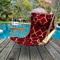 Dakota Fields American Flag Chair Hammock Polyester/Cotton in Red | 40.5 H x 29.5 W x 19 D in | Wayfair 454E8615F0234CE0BA740825B5B6F8A5