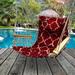 Dakota Fields American Flag Chair Hammock Polyester/Cotton in Red | 40.5 H x 29.5 W x 19 D in | Wayfair 454E8615F0234CE0BA740825B5B6F8A5