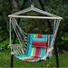 Dakota Fields American Flag Chair Hammock Polyester/Cotton in Red/Gray/Green | 40.5 H x 29.5 W x 19 D in | Wayfair D5747143B2D44F269B465669F6EA1FAE