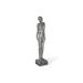 Phillips Collection Figures Ribboned Woman Leaning Metal in Black/Gray | 73 H x 14 W x 14 D in | Wayfair ID100688