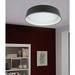 Latitude Run® 15" Flush Mount LED Ceiling Light Fixture, 3000K/4000K/5000K Adjustable Plastic in White/Black | 4 H x 15 W x 4 D in | Wayfair