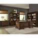 CDecor Home Furnishings Stigham Burnished Oak 4-Tier Bookcase w/ Adjustable Shelf Wood in Brown | 78.25 H x 32 W x 14 D in | Wayfair 881062i