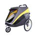 Ibiyaya The Hercules Heavy Duty Pet Stroller 2.0 Metal in Gray | 41.3 H x 32.7 W x 24.4 D in | Wayfair FS2180-YG