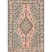 Vintage Traditional Hamedan Persian Area Rug Hand-knotted Wool Carpet - 4'6" x 6'3"