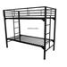 Blantex University 2" Heavy Duty Steel Bunk Bed with Built-in Guardrails & Ladders